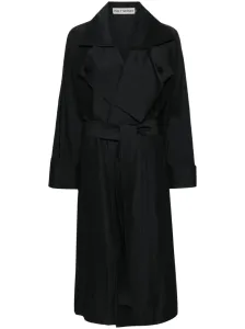 ISSEY MIYAKE - Linen Blend Belted Trench Coat
