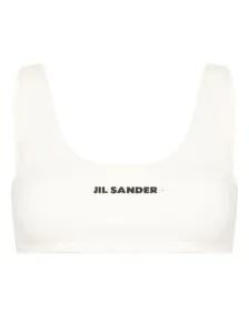 JIL SANDER - Logo Print Bikini Top #1257883