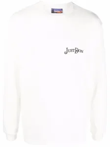 JUST DON - Cotton Logo Long Sleeve T-shirt #821062