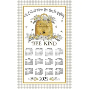 Bee Kind 2025 Calendar Towel