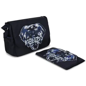 Kenzo Baby Elephant Logo Changing Bag Blue One Size