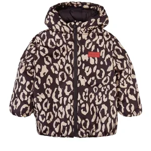 Kenzo Girls Leopard Print Jacket Grey 12Y