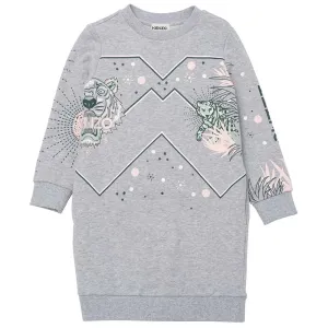 Kenzo Girls Tiger Sweatshirt Dress Grey 10A