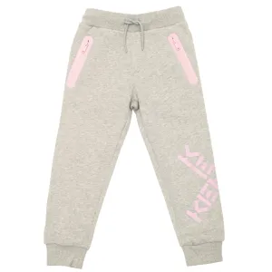 Kenzo Girls Side Logo Track Pants Grey 10Y