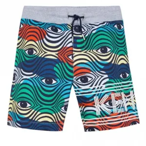 Kenzo Boys Eye Logo Shorts Multicoloured Multicolour 4Y