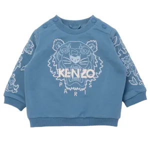 Kenzo Baby Boys Tiger Sweater Blue 12M #7672