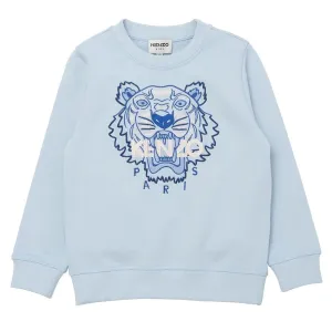 Kenzo Boys Tiger Sweater Blue 10A #7969