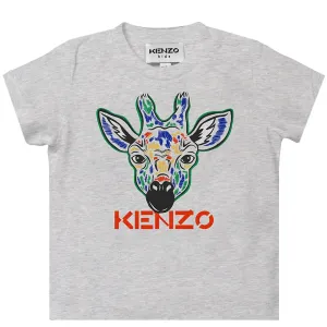 Kenzo Baby Boys Giraffe T-shirt Grey 18M White