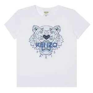 Kenzo Baby Boys Tiger Print T-shirt White 12M