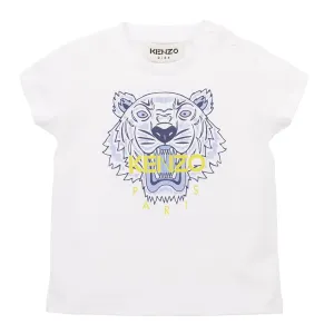 Kenzo Baby Boys Tiger T-shirt White 12M #7692