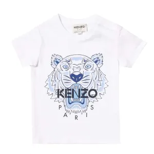 Kenzo Baby Boys Tiger T-shirt White 12M #7685