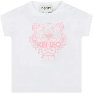 Kenzo Baby Girl T-shirt White 6M