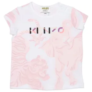 Kenzo Baby Girls T-shirt White 12M