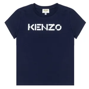 Kenzo Boys Logo T-shirt Navy 14Y