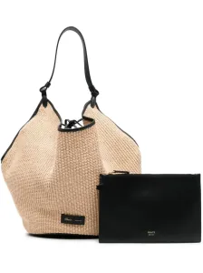 KHAITE - Lotus Medium Raffia Handbag
