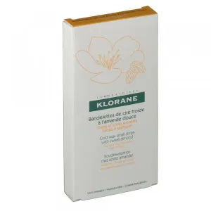 Klorane - Bandelettes de cire froide à l'Amande douce : Body oil, lotion and cream 6 pcs