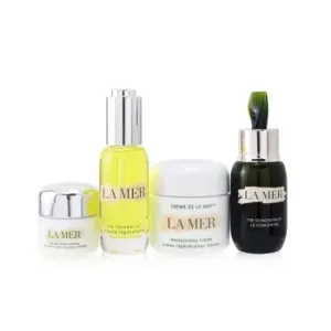 La MerThe Most-Covered Travel Collection: 1x The Concentrate - 30ml/1oz + 1x The Eye Balm Intense - 15ml/0.5oz + 1x The Renewal Oil - 30ml/1oz + 1x Cr
