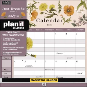 Just Breathe Plan It 2024 Wall Calendar