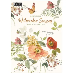 Watercolor Seasons 2024 Monthly Planner