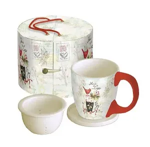 Holiday Tea Tea Cup Set by Susan Winget