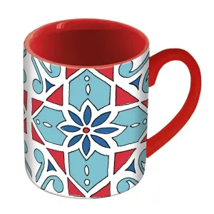 Americana Red Decorative Mug