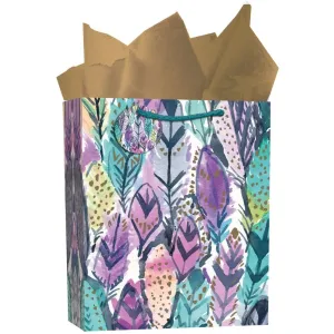 Barbarian Feathers Large Gift Bag by Barbra Ignatiev
