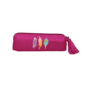 Barbarian Radiant Feathers (Pink) Accessory Pouch by Barbra Ignatiev