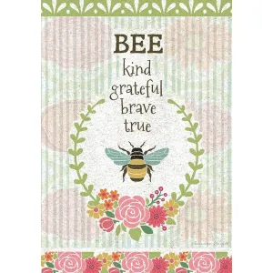 Bee Kind Outdoor Flag-Large - 28 x 40 by Suzanne Nicoll