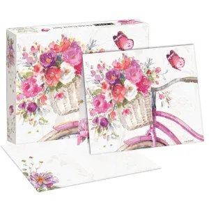 Blush Bicycle Boxed Note Cards