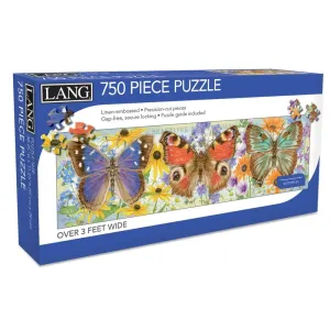 Butterflies 750 Piece Puzzle (Panoramic)