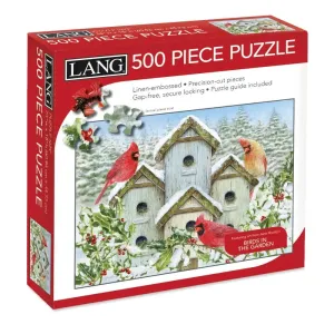 Cardinal Birdhouse 500 Piece Puzzle