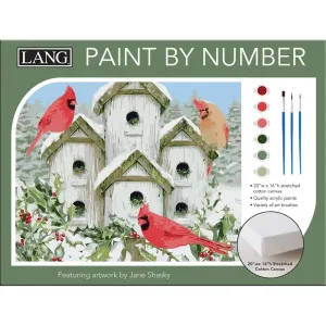 Cardinal Birdhouse Paint By Number Kit