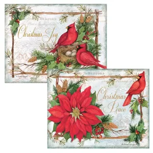 Cardinal Christmas Assorted Boxed Christmas Cards by Susan Winget