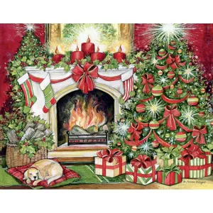Christmas Warmth Boxed Christmas Cards (18 pack) w/ Decorative Box by Susan Winget