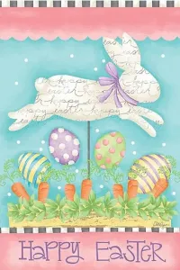 Easter Bunny Outdoor Flag-Large - 28 x 40 by LoriLynn Simms