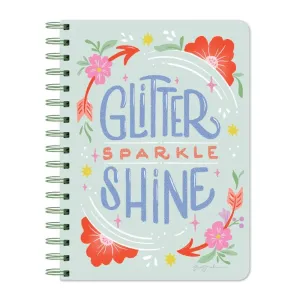 Glitter Sparkle Shine Spiral Journal