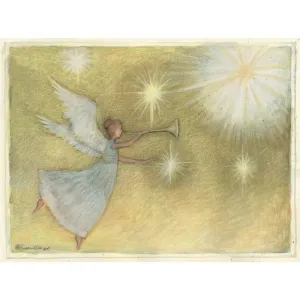 Golden Angel Artisan Classic Christmas Cards by Susan Winget
