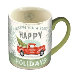 Happy Holidays 14 oz Mug