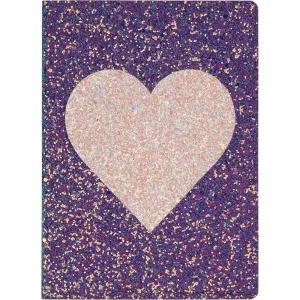 Heart Glitter Journal