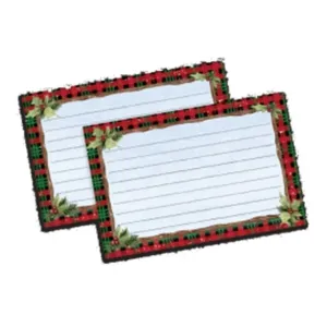 Home for Christmas 4 X 6 Recipe Cards by Susan Winget