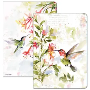 Hummingbird Floral 2 Pack Journals
