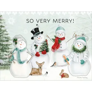 Jolly Snowmen Luxe Christmas Cards