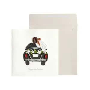 Just Married Car Greeting Card