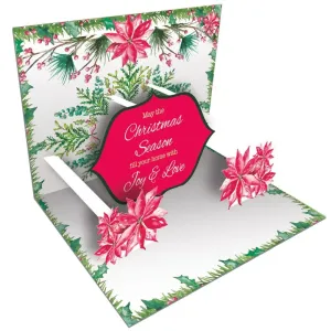 Lovely Christmas 3D Pop-Up Christmas Cards (8 pack) by Lori Siebert