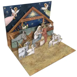 Nativity 3D Pop-Up Christmas Cards (8 pack) by Susan Winget
