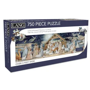 Nativity Set Puzzle 750 Piece Puzzle (Panoramic)
