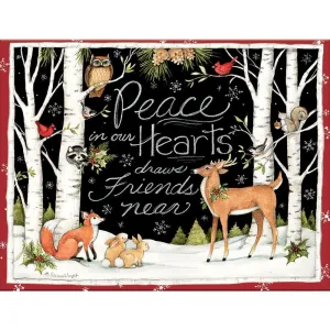 Peace In Our Hearts Boxed Christmas Card by Susan Winget