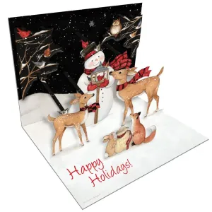 Sam Snowman 3D Pop-Up Christmas Cards (8 pack) by Susan Winget