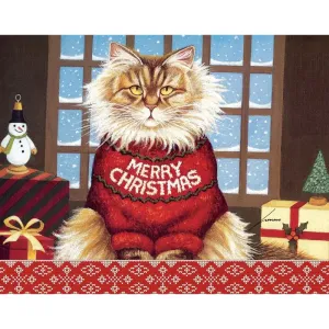 Squeaky's Christmas Boxed Christmas Cards (18 pack) w/ Decorative Box by Lowell Herrero