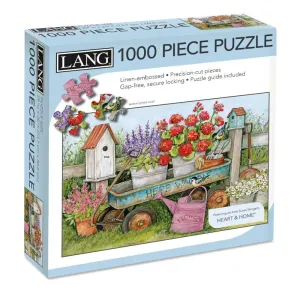 Blue Wagon 1000 Piece Puzzle by Susan Winget